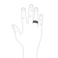 thumbnail image 3 of Bling Jewelry Mens Mens Silver Ring with  Greek Key Design Black & Silver Two-Tone Band, 3 of 5