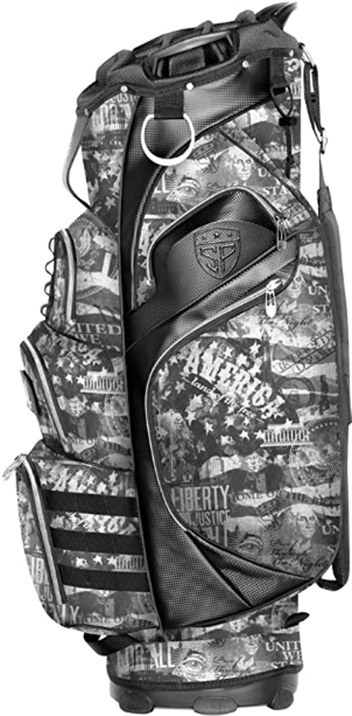NEW Subtle Patriot Americas Graffiti 15Way Golf Cart Bag