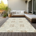 thumbnail image 6 of Addison Rugs Chantille Indoor/Outdoor Transitional Geometric Beige Washable Rectangle Rug, 8' x 10', 6 of 6