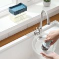 thumbnail image 2 of EeaseCA 1PC Creative Liquid Detergent Press Box with Sponge Wipe Kitchen Pot Brush(Blue), 2 of 8