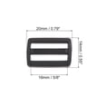 thumbnail image 2 of Uxcell 5/8" Tri-Glide Slide Buckles 25 Pack Webbing Strap Fastener Black, 2 of 5