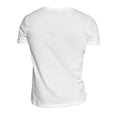 thumbnail image 4 of Raenseen Men's Deep V-Neck Shirts Short Sleeves Low Cut T-Shirt Stretch Basic Cotton Top Tees Gym White L, 4 of 5