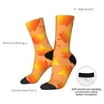 thumbnail image 4 of Cauagu Fall Maple Leaves Print Crew Socks for Women and Men,Adult Athletic Running Socks 1-Pair Sports Socks Work Gear Socks with Moisture Wicking, 4 of 6