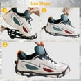 thumbnail image 5 of Htwon Snow Anti Slip Spikes Grips Crampon Cleats Boot Shoes Covers Ice Grippers Studs, 5 of 16