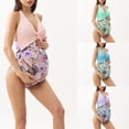 thumbnail image 2 of Womens Maternity Swimwear Fashion Swimsuits with Adjustable Neck Straps Pregnancy Bathing Suits, 2 of 9