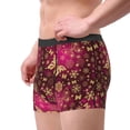 thumbnail image 2 of Yiaed Golden Snowflakes And And Butterflies Print Men's Soft Cotton Boxer Shorts Breathable Boxers Underwear Moisture-Wicking Underwear Stretch Boxer Briefs for Man-X-Large, 2 of 5
