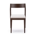 thumbnail image 6 of Plank+Beam Solid Wood Dining Chair Frame (2 Pack), Walnut with Cream Cushion, 6 of 10