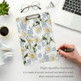 thumbnail image 4 of Coolnut Acrylic Clipboards with Low Profile Clip, A4 Standard Size 9" x 12.5" File Holder for Writing Drawing, Clip Boards for Doctors Offices, Forget-me-not Flower Gifts, 4 of 7