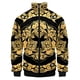 thumbnail image 3 of Nueva chaqueta de lujo con estampado dorado para hombre y mujer, chaqueta bomber para hombre y mujer, chaqueta con bolsillos y cremallera, abrigo de manga larga, chaquetas de primavera, 3 of 5