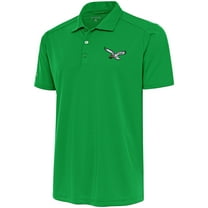 Men's Antigua Kelly Green Philadelphia Eagles Throwback Logo Legacy Pique Polo