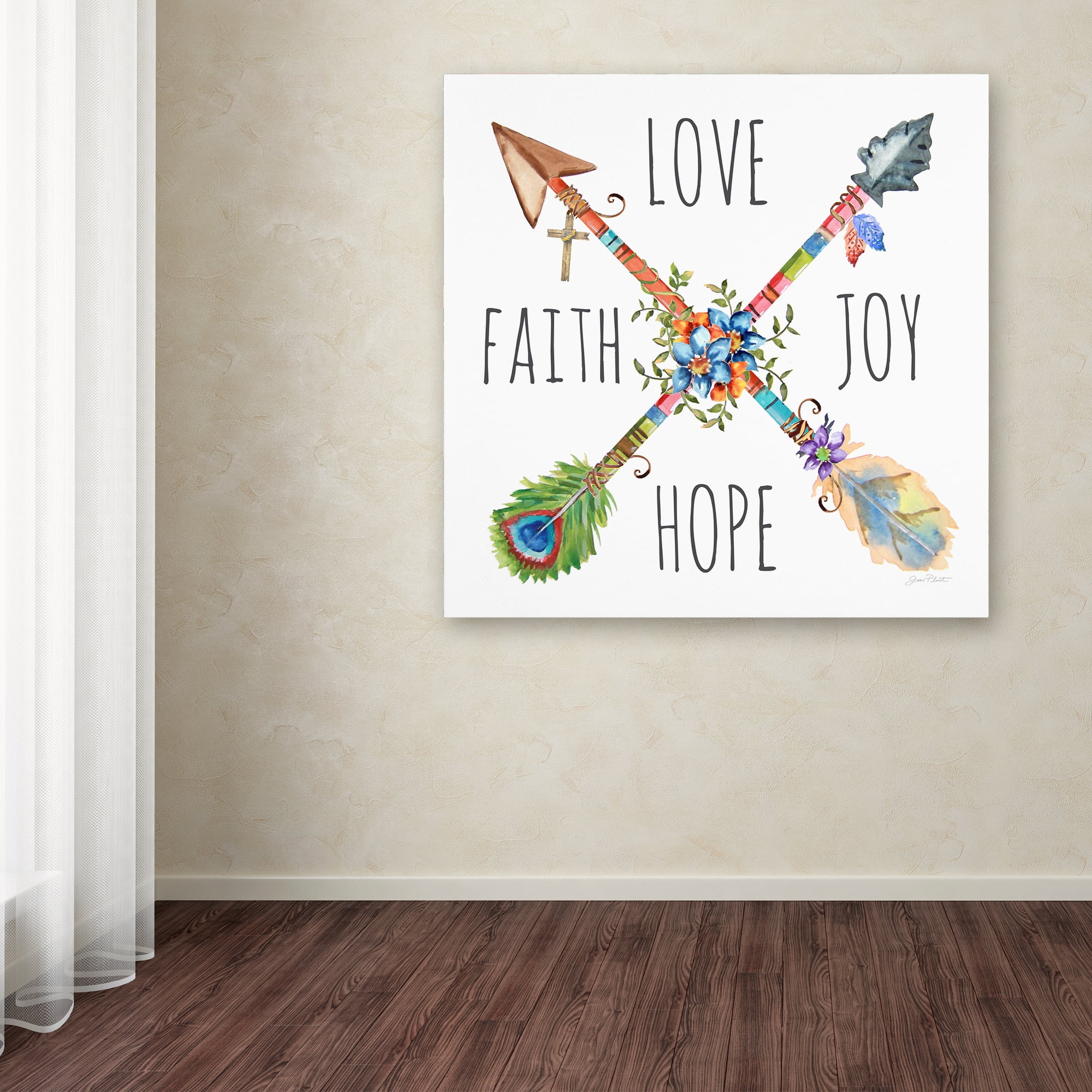 Trademark Fine Art 'Spiritual Arrows 1' Canvas Art by Jean Plout