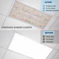 thumbnail image 4 of Vintage Farmhouse Fluorescent Light Covers, Country Retro Beige Wooden Grain Magnetic Light Covers for Ceiling Lights, Fluorescent Ceiling Shade Filters for Classroom Bedroom Office 4x2Ft x 1PCS, 4 of 8