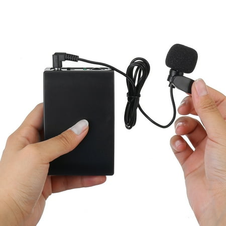 Portable Mini Wireless Microphone Clip-on Lapel Tie Microphone