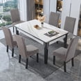 thumbnail image 6 of Yumcute Waterproof Chair Covers for Dining Room, Stretch Jacquard Dining Chair Slipcovers Removable Washable Chair Protector for Kitchen,restaurant 4PCS, 6 of 12