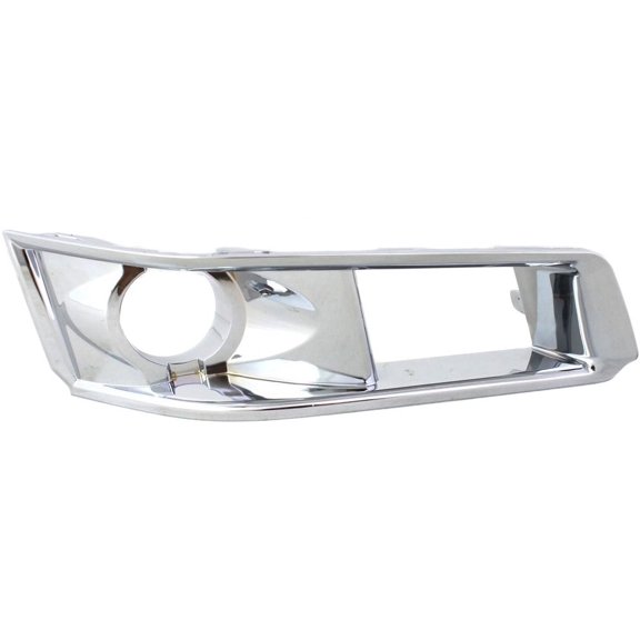 Fog Light Trim Compatible with 2008-2015 Cadillac CTS Front, Passenger Side Chrome