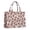 White Brown Footballs, variant on Large Capacity Tote Bag,White Brown Footballs Pattern Handbag Fashion Luxury Tote Bag,15.7"x13"x 5.1" Inches,Laptop Compatible