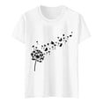 thumbnail image 4 of Dandelion Graphic Tees for Women 2026 Summer Casual Short Sleeve Crewneck Boho T Shirts, 4 of 4