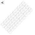 thumbnail image 1 of 6/20 piezas Ganchos transparentes removibles/ Ganchos adhesivos impermeables Ganchos de pared Adhesivo fuerte LingWen 8390615250016, 1 of 1