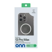 onn MagSafe Compatible Phone Case for iPhone 13 Pro Max / iPhone 12 Pro Max -Clear