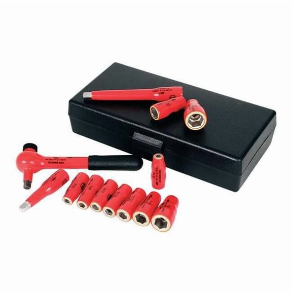 Wiha Insulated Socket Wrench Set,13 pc. 31390