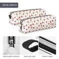 thumbnail image 4 of Cauagu Lips Kiss Print Leather Pencil Pen Case - Stationery Bag Portable Stationery Bag Big Capacity Pencil Pouch Cosmetic Organizer Bag for Men & Women, 4 of 7