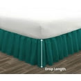 thumbnail image 5 of HNB Store Ruffled Bed Skirt Easy Fit 10" inch Drop | Microfiber Made | Olympic Queen | Teal, 5 of 7