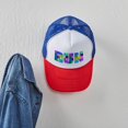 thumbnail image 3 of CafePress - Run Squares - Adjustable Unisex Printed Trucker Hat with Mesh Back, 3 of 10