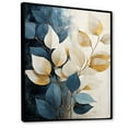 thumbnail image 2 of Designart "Flourishing Wonders Of Beige And Gold Flora IV" Plants Floater Framed Canvas Prints, 2 of 5