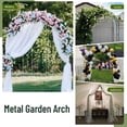 thumbnail image 3 of LUVCMFT Metal Garden Arch 7.9ft Climbing Plants Flower Stand Wedding Party Floral Arbor Decor White, 3 of 8