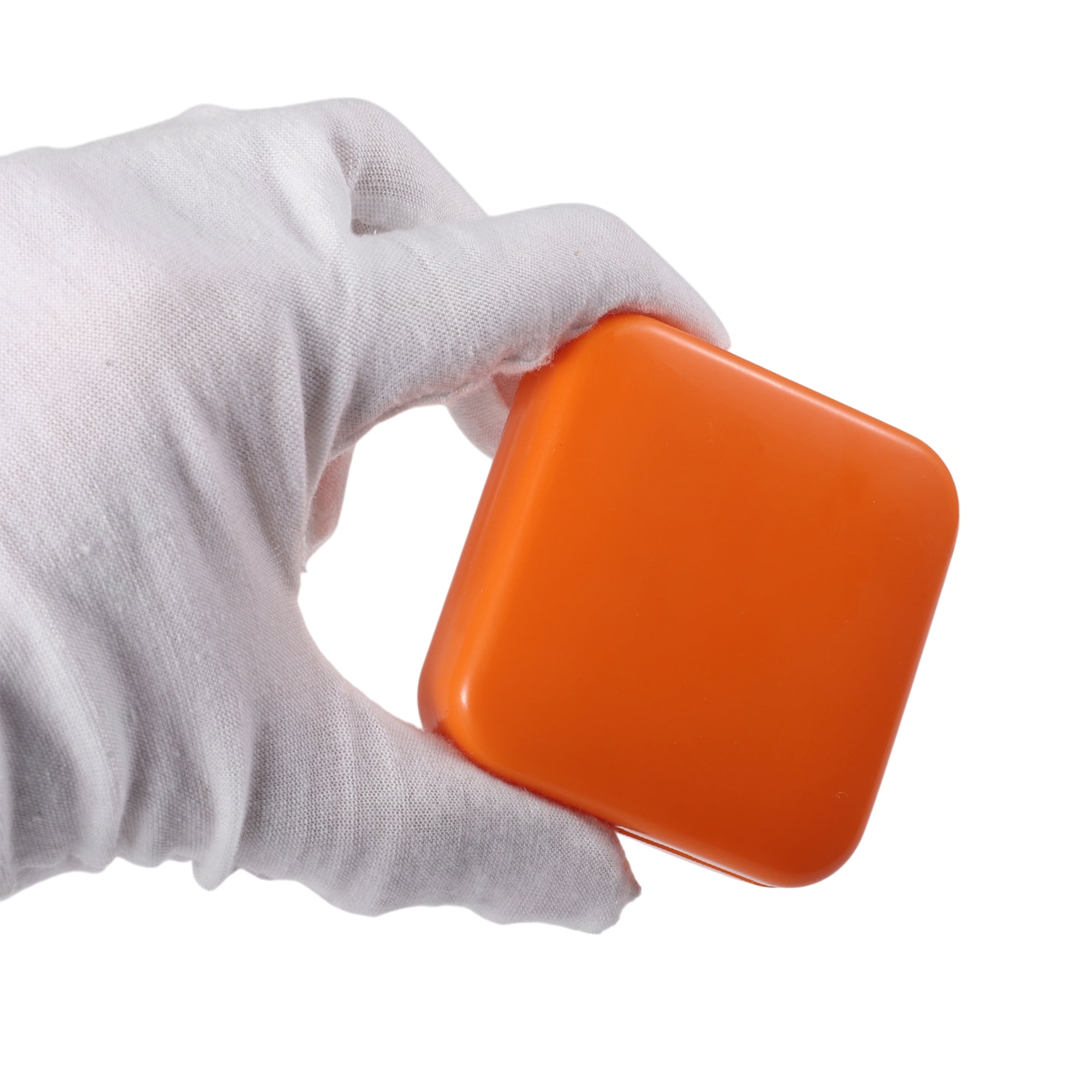 Unique Bargains Durable Square 2 Compartment Pill Case Orange