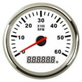 thumbnail image 1 of Tachomètre de Voiture 85mm Capteur Tacho Marine avec Écran LCD 3000 4000 6000 8000 Tr/min Tachymètre de Bateau 12V/24V Rétroéclairage Rouge, Facile à Calibrer, 1 of 7