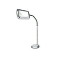 thumbnail image 1 of daylight24 402039-05 Full Page 8 x 10 Inch Magnifier LED Illuminated Floor Lamp, Silver, 1 of 5