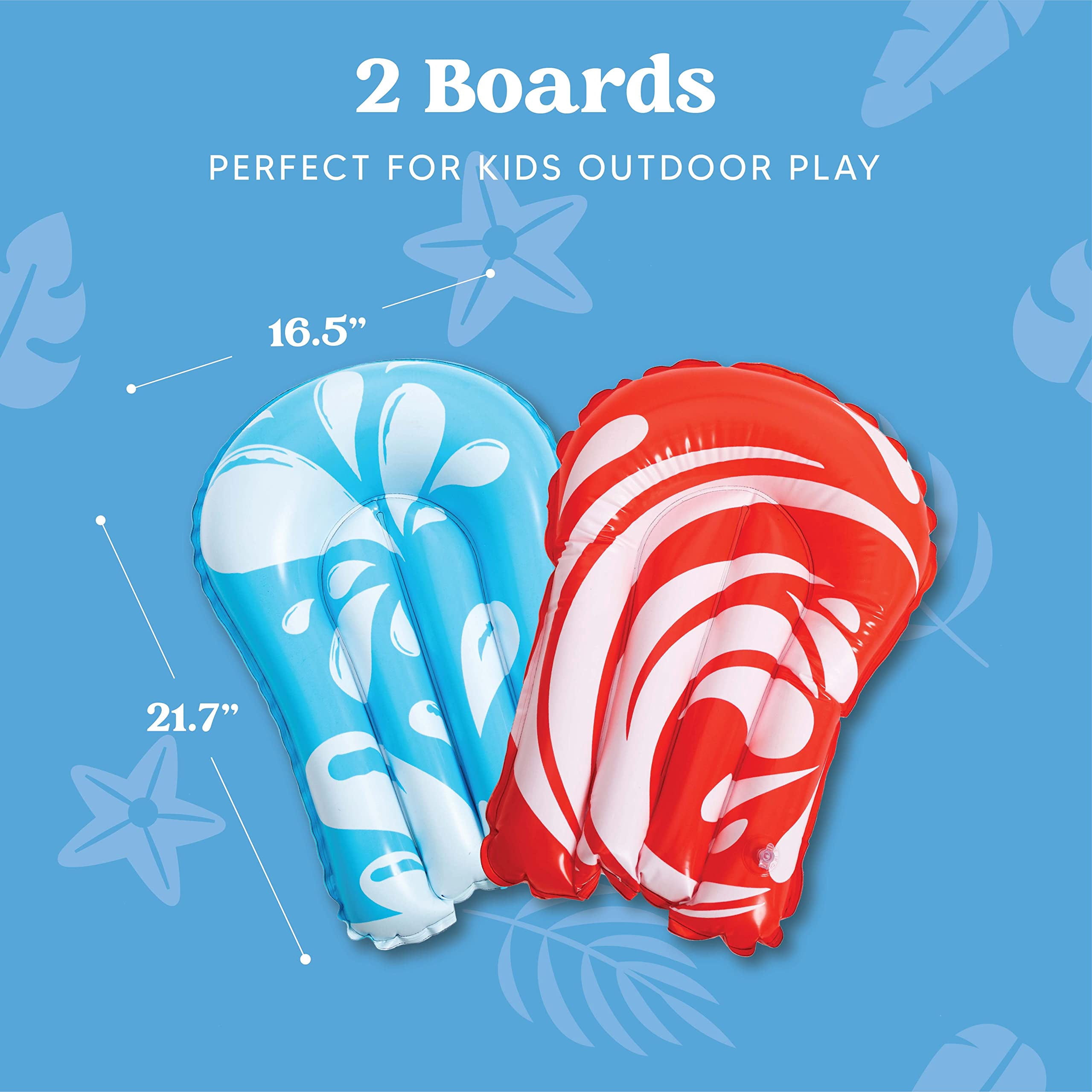 Sloosh 21ft Water Slides with 2 Boards Backyard Outdoor Lawn Slip Waterslide 2 Sliding Racing Lanes with Sprinklers Summer Toy 21ft x 62in, Shark
