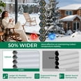 thumbnail image 4 of Allesin Zen No Drill No Tools Top Down Bottom Up Cellular Shades,Blackout Cordless Window Blinds for Indoor Windows,Easy to Install Honeycomb Blinds,White(Blackout) 24" Wx36 H, 4 of 7