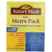 Nature Made Daily Men's Pack Vitamin Supplement Program 30 Each