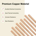 thumbnail image 2 of Uxcell 2-Pack Barra Redonda de Cobre 4mm x 300mm T2 Stock de Cobre, 2 of 7