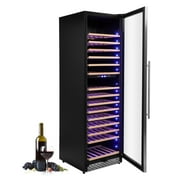 WhizMax 189-Bottle Wine Cooler Refrigerator Dual Zone, Built-in or Freestanding Wine Fridge with Glass Door