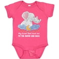 thumbnail image 3 of Inktastic My Great Aunt Loves Me to the Moon and Back Elephant Family Boys or Girls Baby Bodysuit, 3 of 5