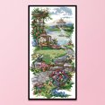 thumbnail image 1 of Cuadros Decorativos Camino de jardín de punto de cruz parcial de 14 quilates estampado hilo de algodón DIY costura Ndcxsfigh Nuevos Originales, 1 of 9