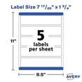 thumbnail image 6 of Avery Wraparound Labels, 7.85" x 1.75", White, 50ct (22838), 6 of 8