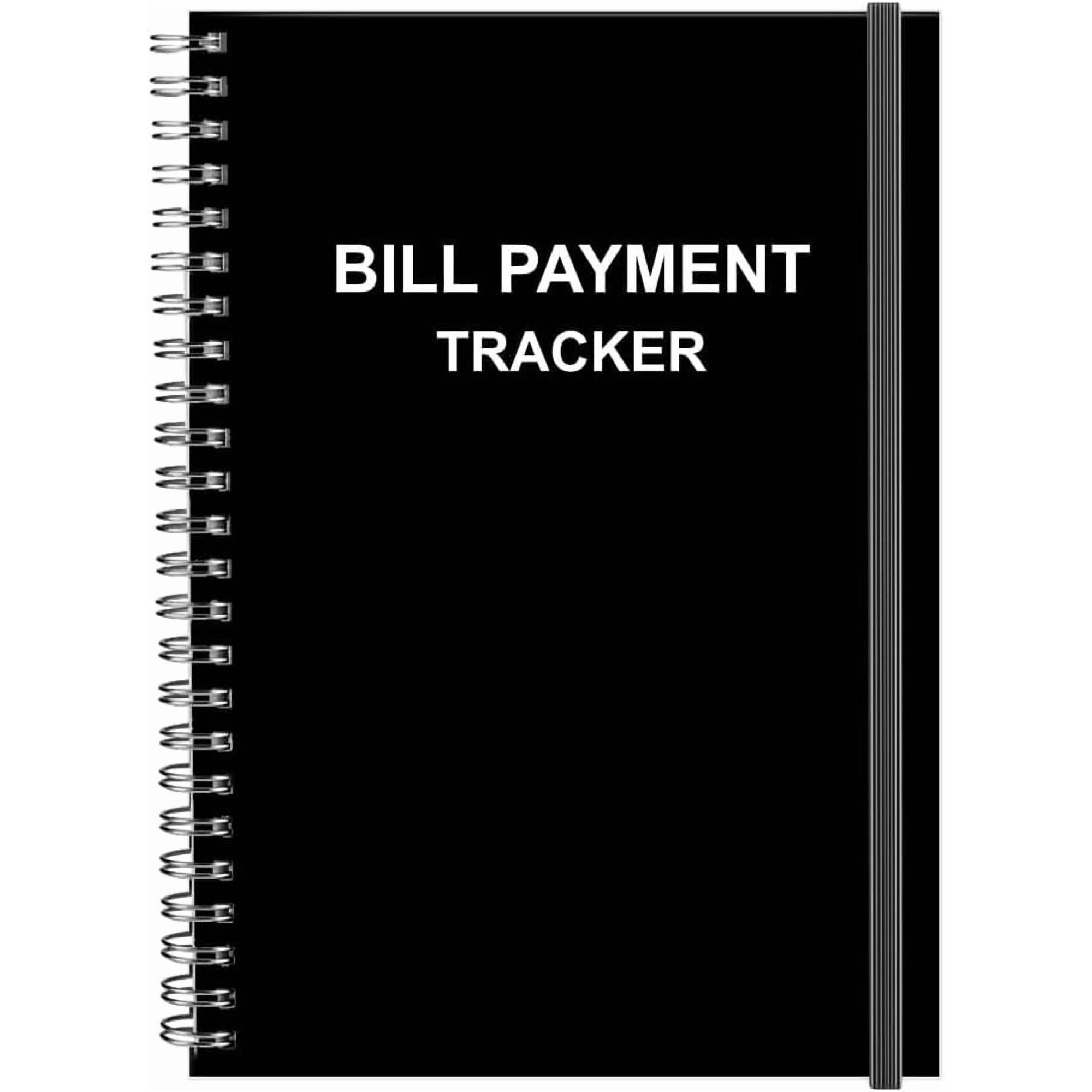 Bill Payment Tracker - Bill Tracker Notebook, Monthly Bill Organizer & Planner for Personal Budgeting Financial, Bill Payments Checklist Organizer, 5.8" x 8.25" Bill Organizer with Pocket