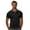 Black, variant on MIXUE Polo Shirts For Men Summer Corduroy Solid Color Plaid Lapel Button Down Short Sleeve Loose Casual Business T Shirts Holiday Wear,Gray,M