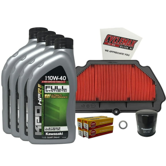 Cyclemax Full Synthetic Tune Up Kit w/ Plugs fits 2009-2023 Kawasaki Ninja ZX-6R