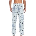thumbnail image 4 of FORMRS Mens Pajama Pants with Pockets Cotton Sleepwear Lounge Bottoms Sizes S-2XL, Blue Octopus Pattern, 4 of 7