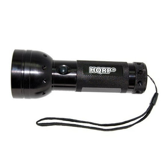 HQRP 390nm Blacklight UV Flashlight 51 LEDs for Document Forgery Analysis, Currency / Bill Verification