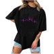 thumbnail image 1 of Camiseta informal de manga corta con cuello redondo y estampado para mujer Pompotops  hkajfhjk461492, 1 of 4