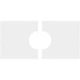 thumbnail image 4 of 20"W x 10"H x 5"ID x 7"C x 1"P Rectangle Architectural Grade PVC Contemporary Ceiling Medallion, Two Piece, 4 of 11