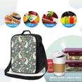 thumbnail image 4 of Lsque Retro Bunny Floral Lunch Bag Lunch Box for Women Men Reusable Insulated Lunch Tote Bag,Leakproof Thermal Cooler Sack Food Handbags Case High Capacity, 4 of 9