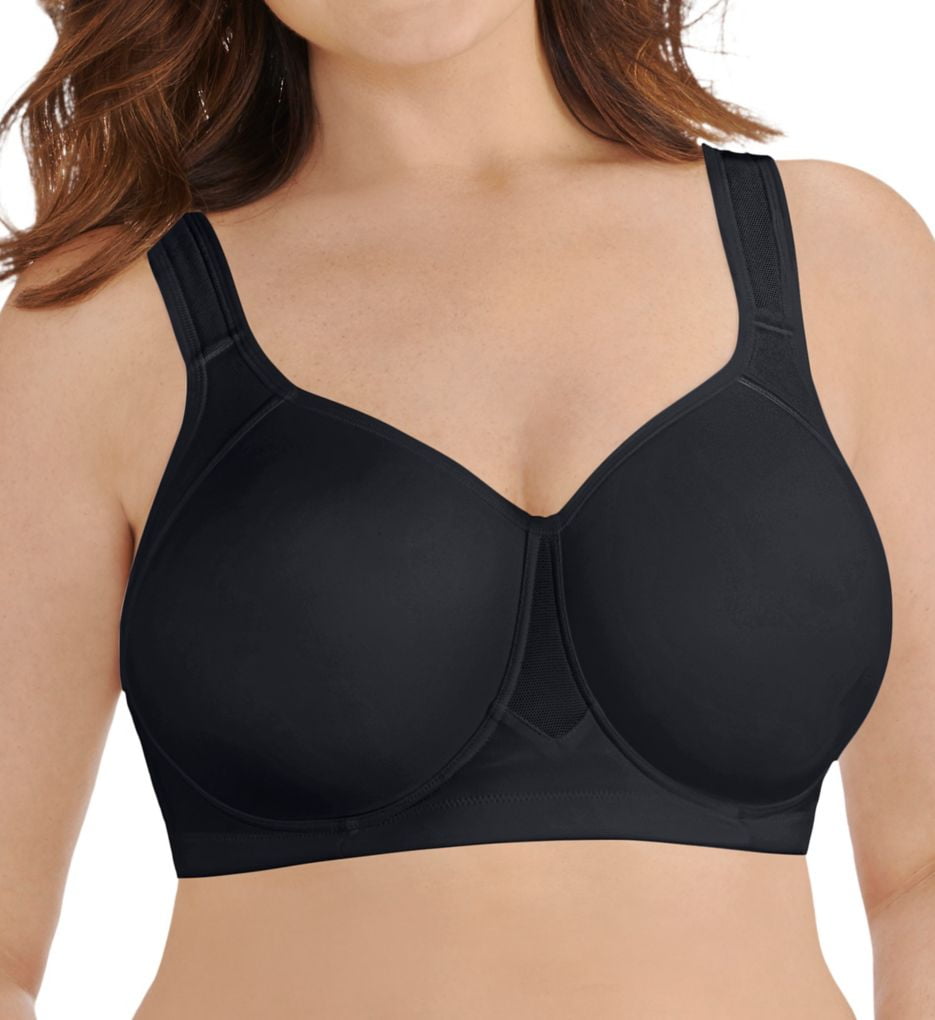 Women's Vanity Fair 71500 Full Figure Wirefree Sports Bra (Black 40D