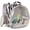 Black+White, variant on Galaxy Pink Small Bird Travel Backpack Carrier with Metal Tray and Rope Perch, Clear Bubble Window Space Capsule Book Bag to Carry and Transport Parakeet Parrot